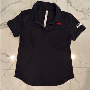 Black Lululemon IRONMAN Athletic Polo Shirt